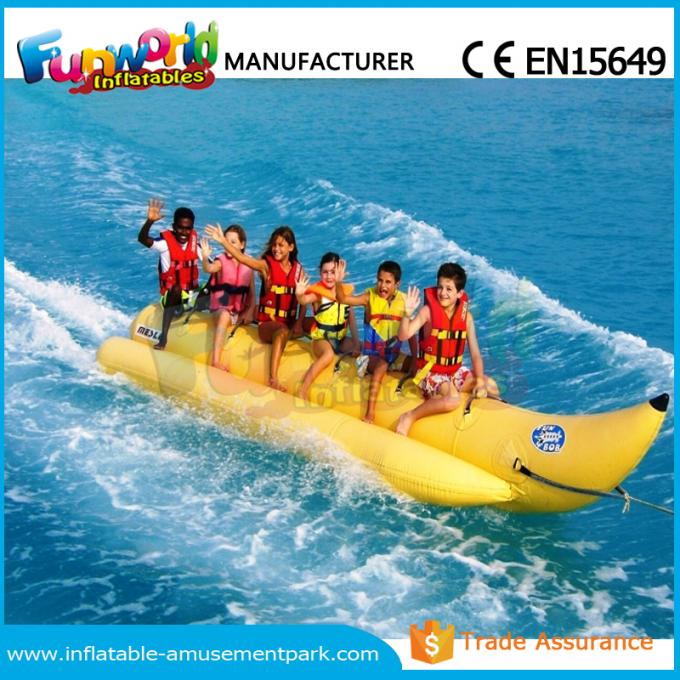 A água inflável do barco de banana brinca/tubo rebocador da água com tamanho personalizado