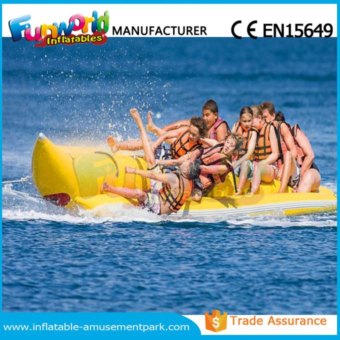 A água inflável do barco de banana brinca/tubo rebocador da água com tamanho personalizado