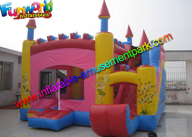 Trink Bell Vinyl Inflatable Bouncy Slide , Inflatable Combo Jumping Castle