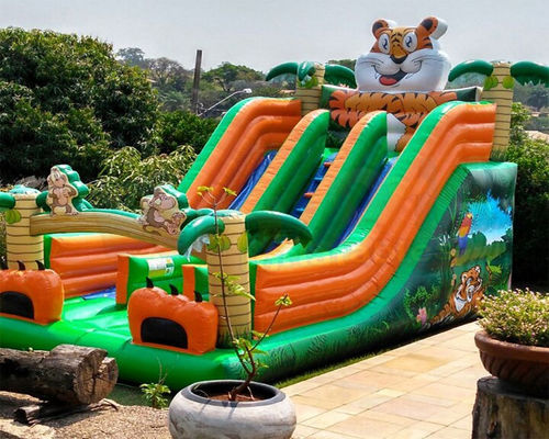 Tiger Double Side Inflatable Jump Bouncer Adult Bouncy Castle