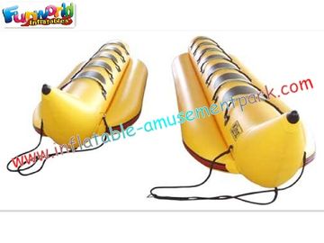 Children funny Inflatable Banana Boat Towables Toys with thick "O" anchor point for river