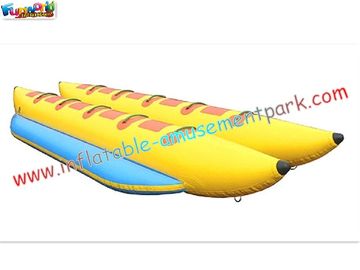 ODM 0.9MM PVC tarpaulin Inflatable Banana Boat Towables Toys  for fishing in lake