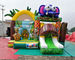 Safari Park Inflatable Bouncy Castles Digital Printing Combi Slide Bouncer