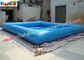 0.9MM PVC tarpaulin Blue Outdoor Inflatable Water Pools Used in Entertainment Center