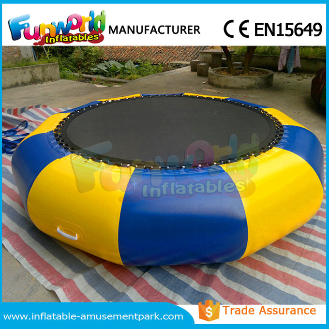 Brinquedos infláveis personalizados da água do trampolim da água do PVC para o equipamento do parque da água