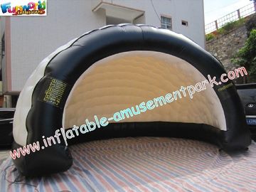 6m Cube Inflatable Party Tent , Half Moon Building For Commercial